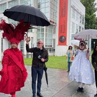 Markus Maas, Director of the Theatre Workshop in front of the MAK Credis: M.E. Wachs