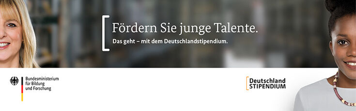 Advertising banner Deutschlandstipendium scholarship
