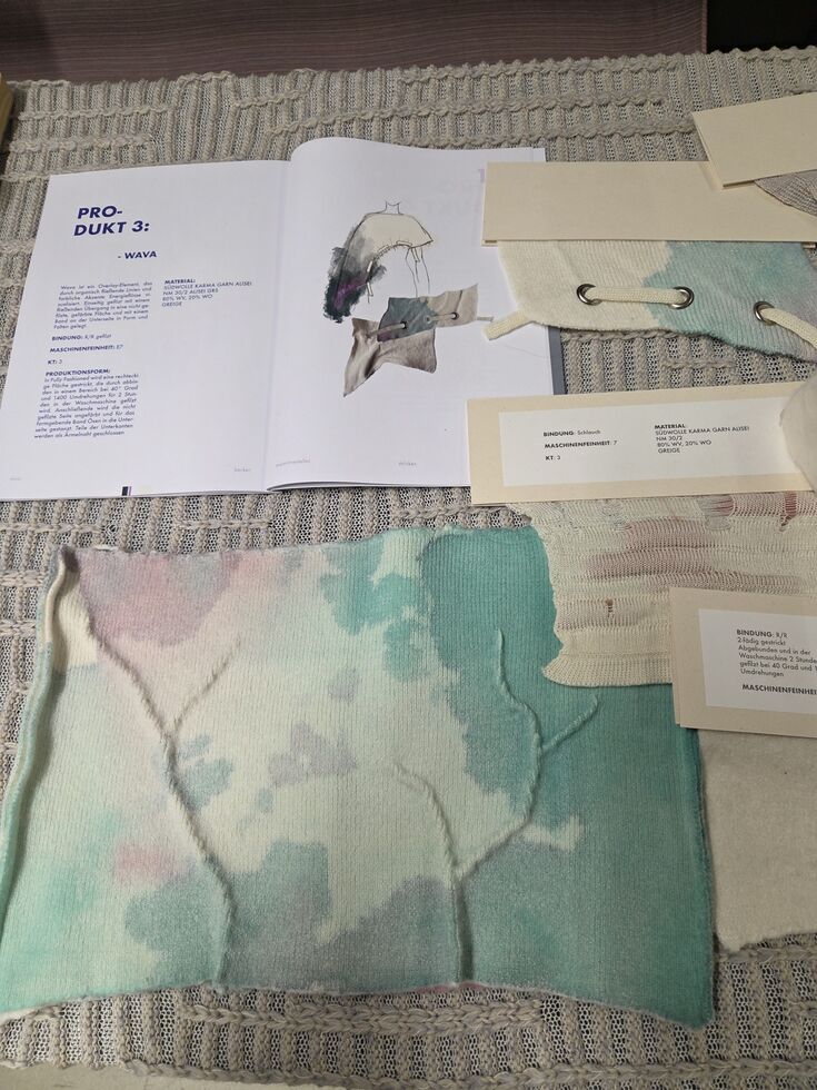Student work by Nina Becker in the project Karma - Good things (come back) Course: Experimentelles Stricken WS 25/26