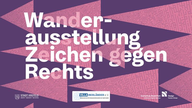 Titel Ausstellung "Zeichen gegen Rechts"