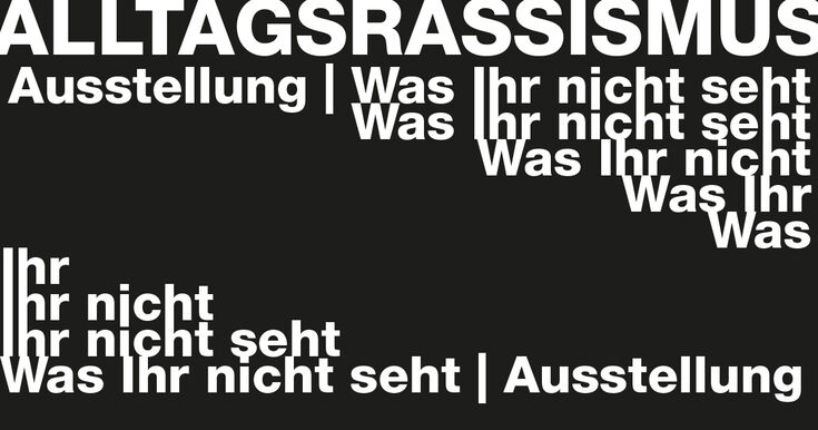 Poster Altltagsrassismus
