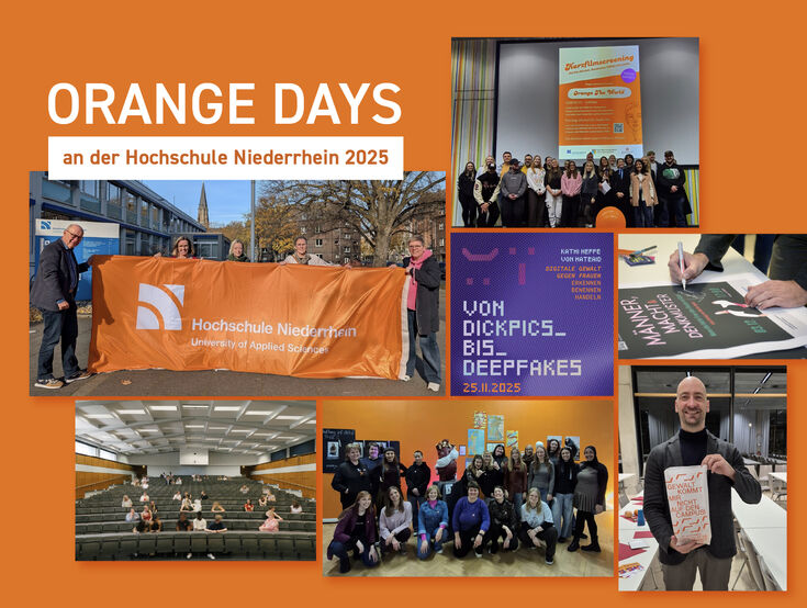Overview of the activities as part of the Orange Days at The Hochschule Niederrhein 2025 Overview of the activities organised as part of the Orange Days at The Hochschule Niederrhein 202