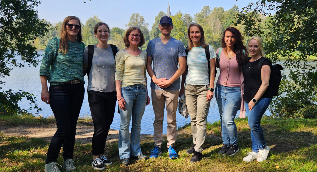 The NIERS team enjoys a day out together.