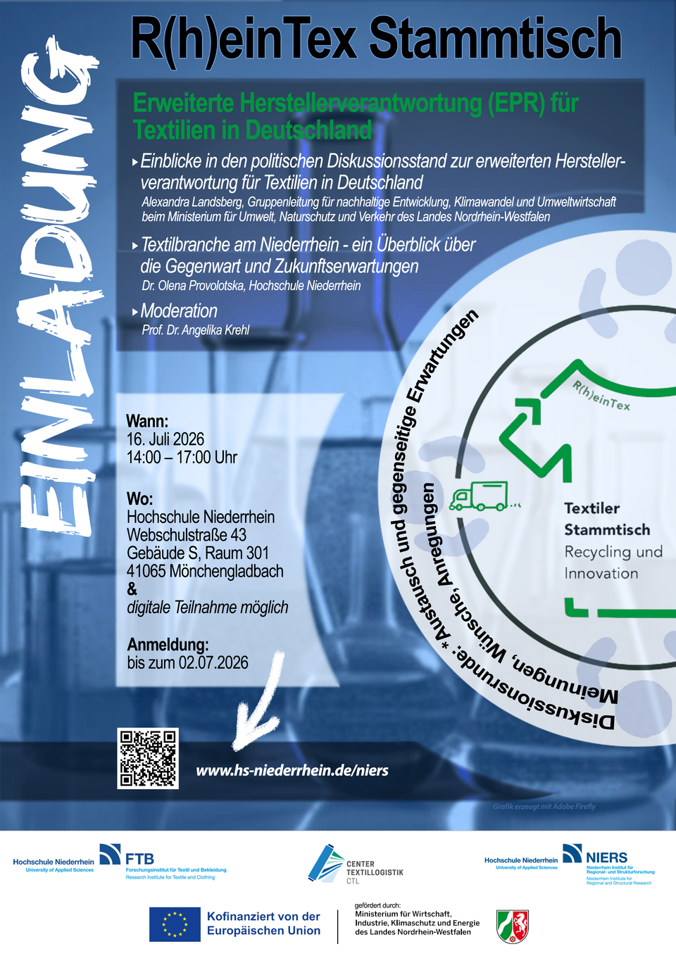 Rheintex Plakat-Einladung