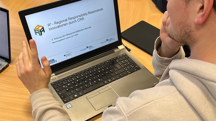 Image of a computer screen with a presentation.