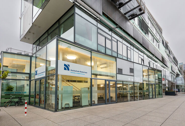 The Future Worklab, a building with large windows