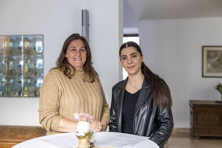 Dr Frauke von Knoop (l.) and Ashtar Abnoel have found each other as a tandem (Photo: Thomas Lammertz)