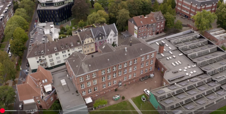 Aerial view of the Textile and Clothing Technology faculty campus