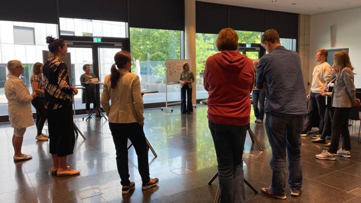 Group discussion and ideas from the closing event