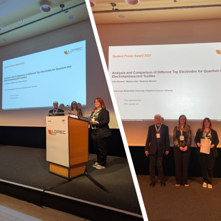 Julia Demmer bei der Preisverleihung des Student Poster Awards