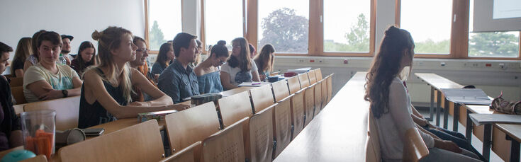 Students in a lecture at the Faculty of Textile and Clothing Technology