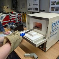 Into the oven at 800°C Into the oven at 800°C