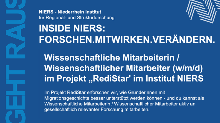 Info image about the job advertisement in the RediStar project