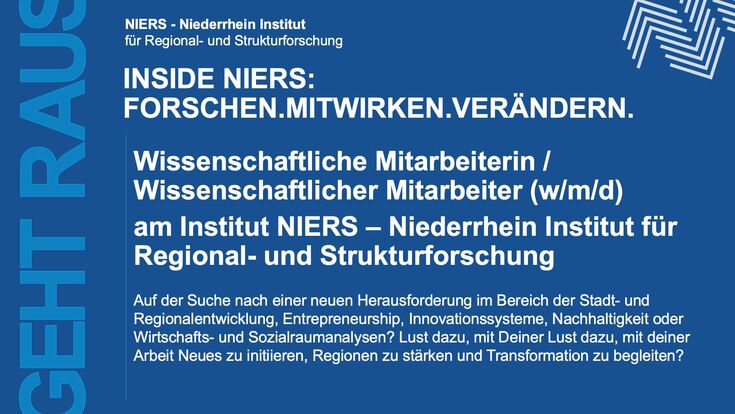 Advertisement with information on the job advertisement