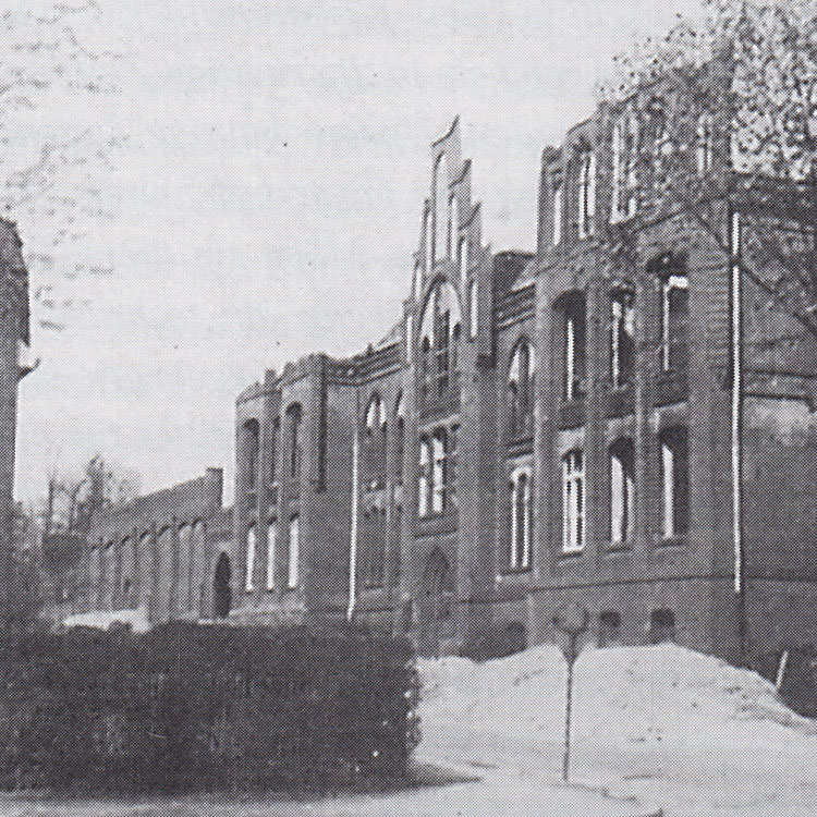 destroyed building