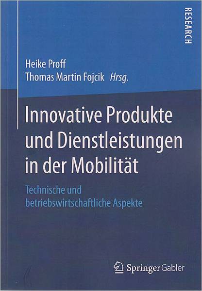 Cover image "Innovative products and services in mobility"