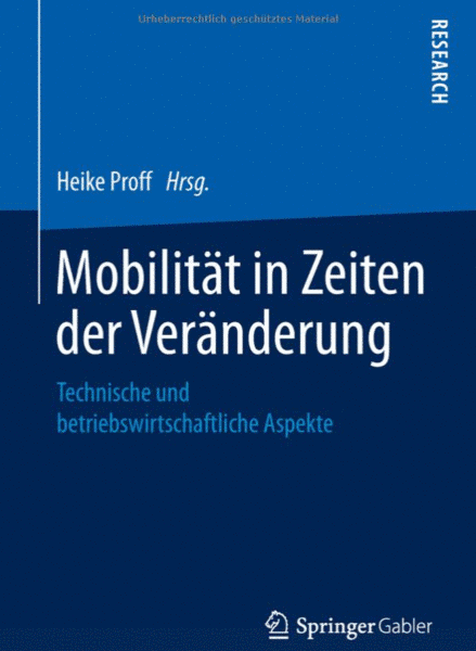 Cover image "Mobility in times of change"